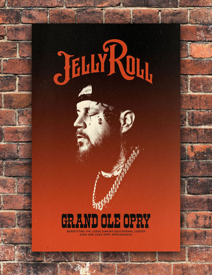 Jelly Roll Opry Benefits Poster - POSTERS Item Subclass