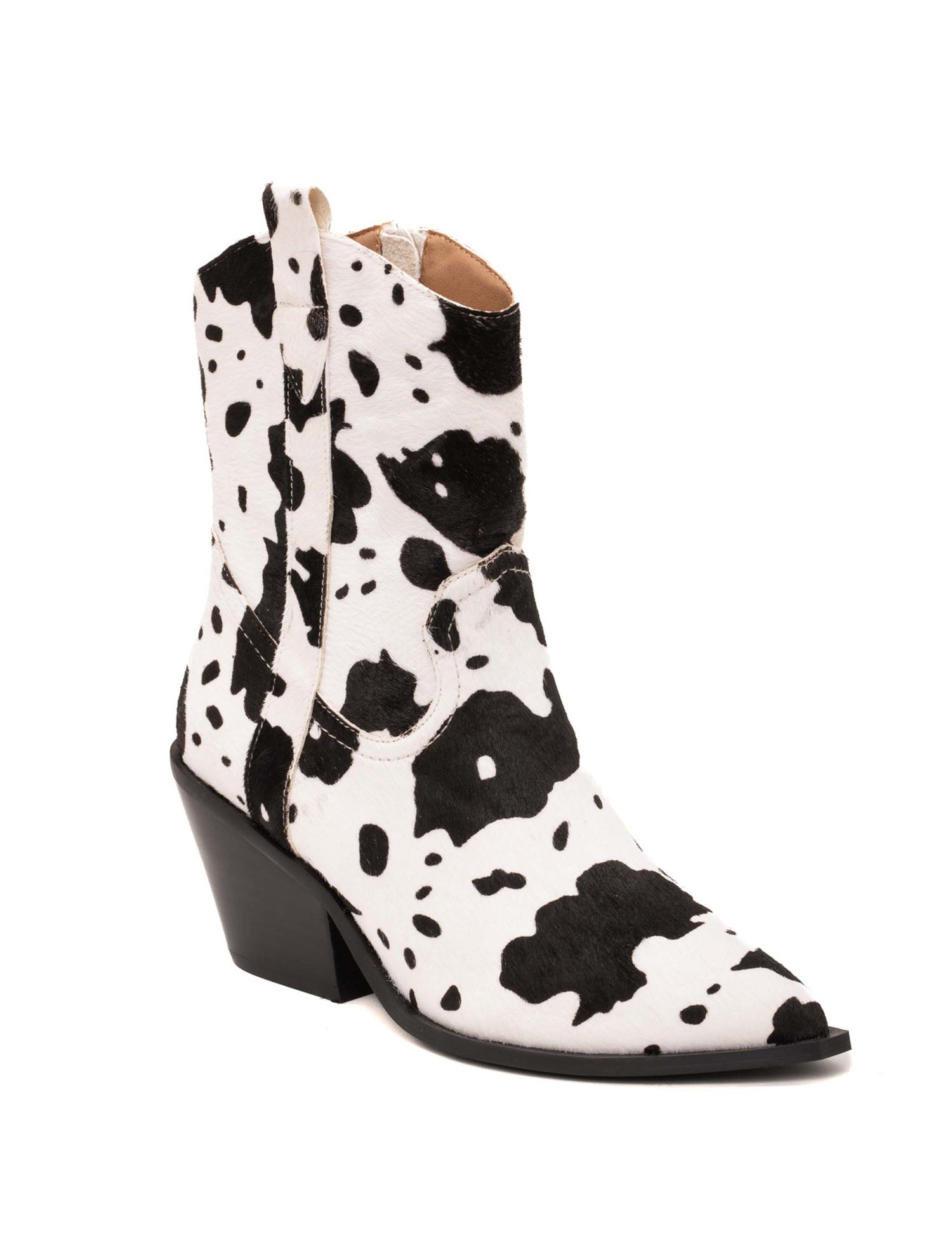 Cow Print Short Calf Boot by Corkys
