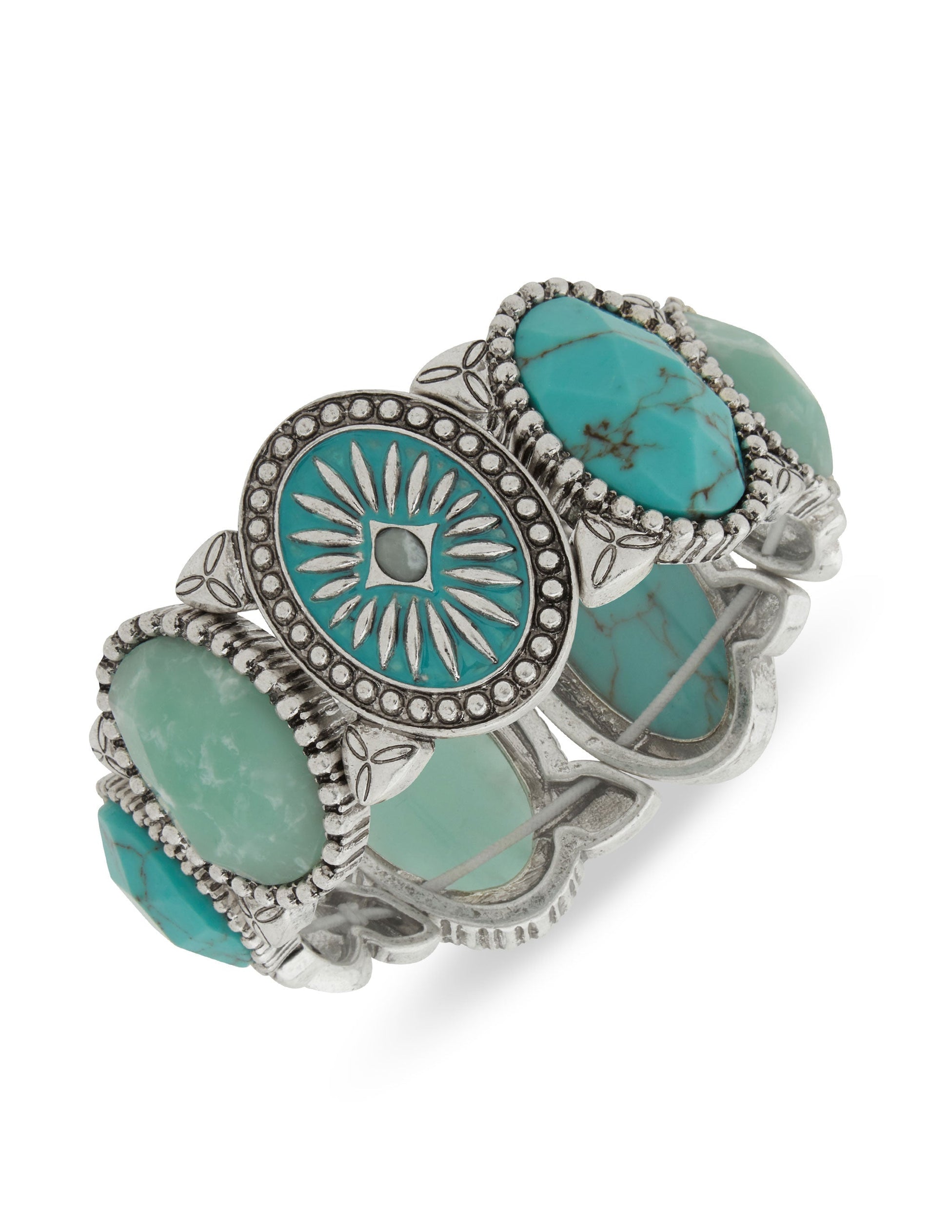 Lainey Wilson Blue Moonshine Stretch Stone Bracelet - JEWELRY