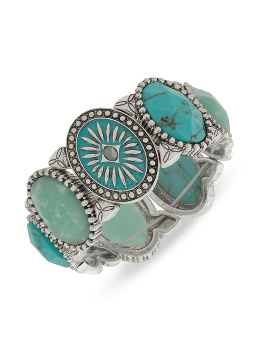 Lainey Wilson Blue Moonshine Stretch Stone Bracelet - JEWELRY