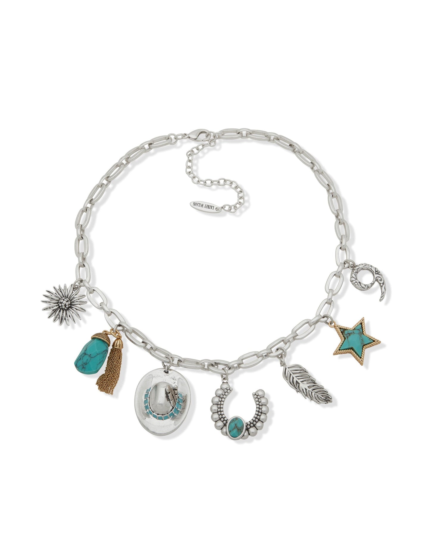 Lainey Wilson Chain Charm Necklace 16IN - JEWELRY