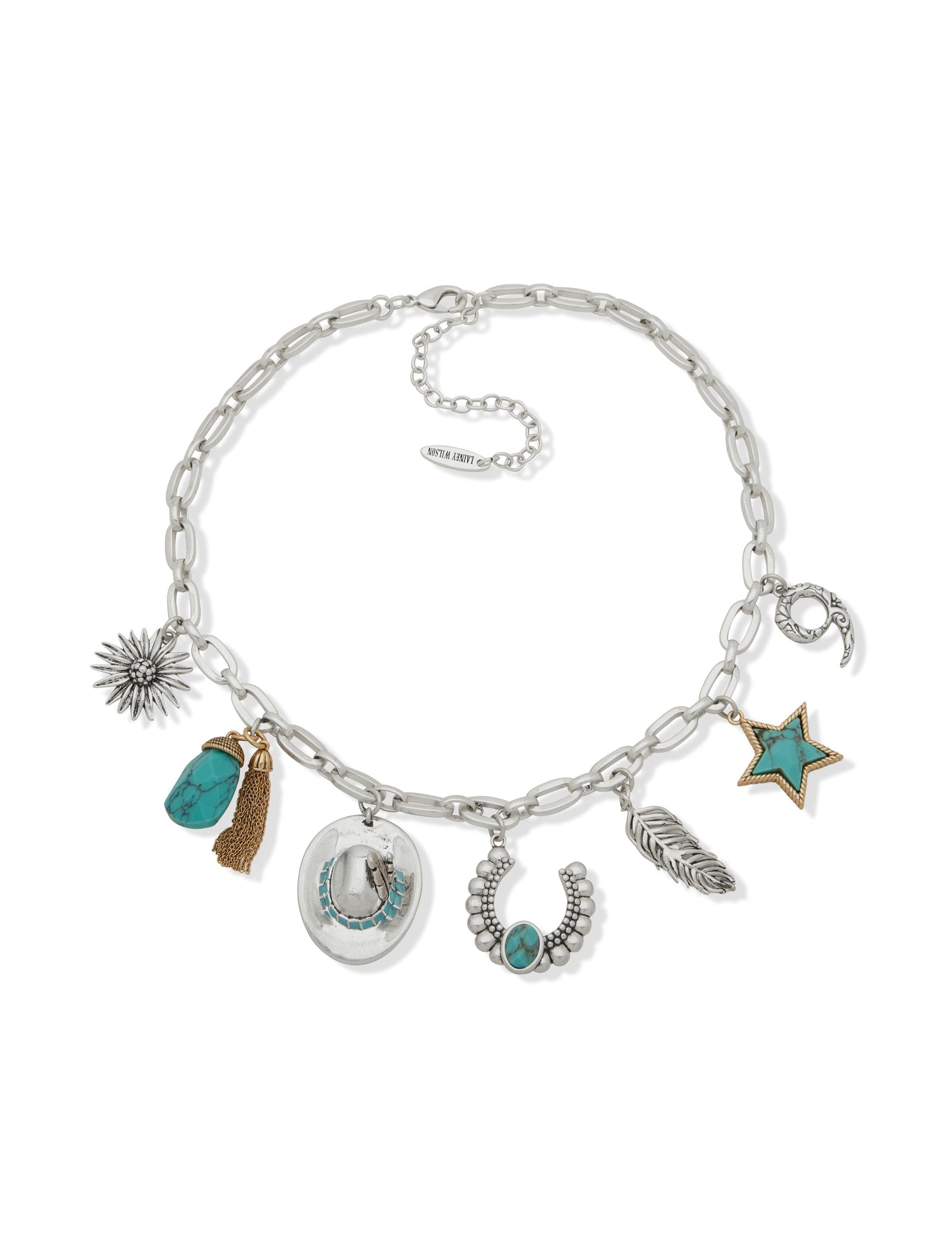 Lainey Wilson Chain Charm Necklace 16IN - JEWELRY