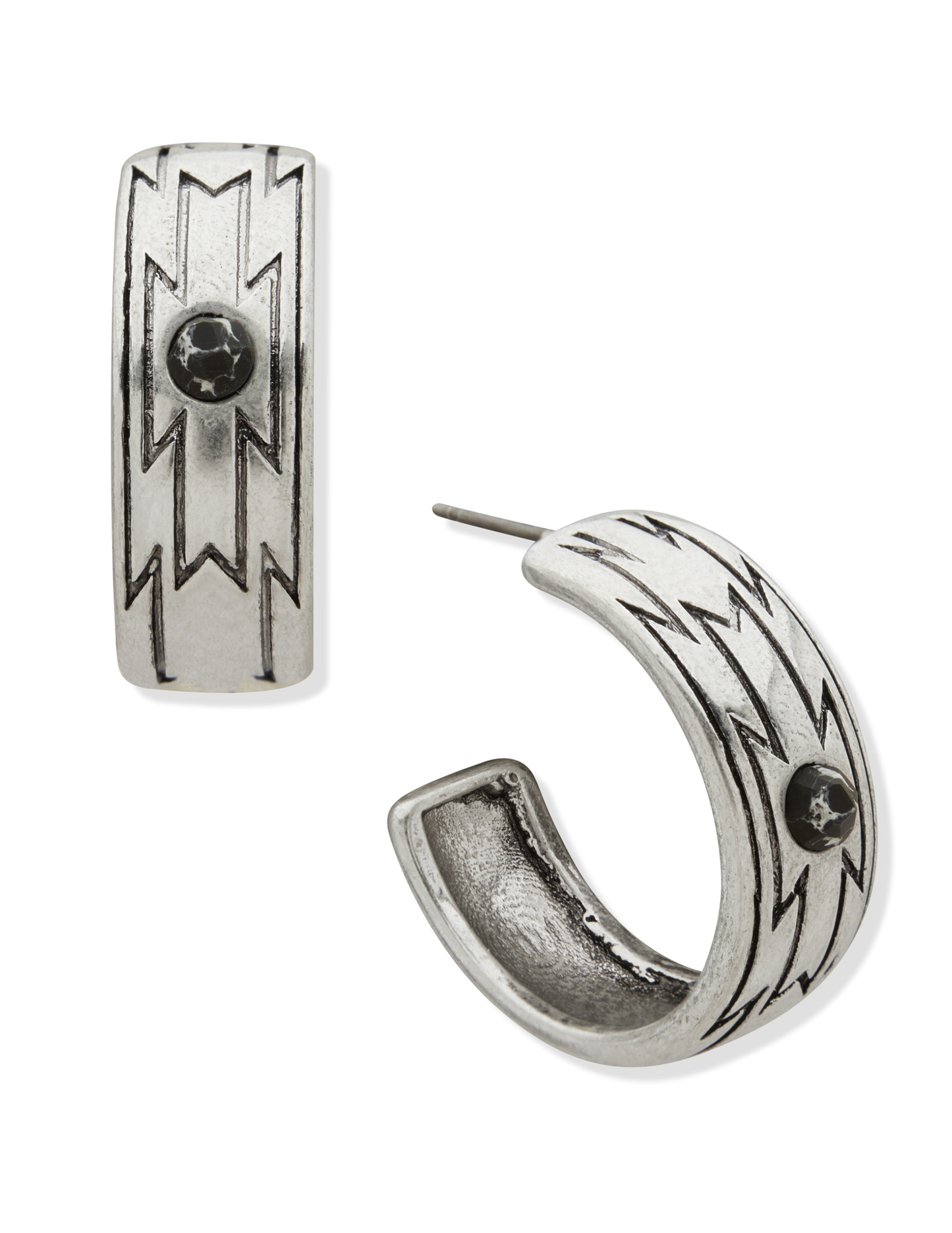 Lainey Wilson Hoop Earrings 26MM - SILVER - EARRINGS