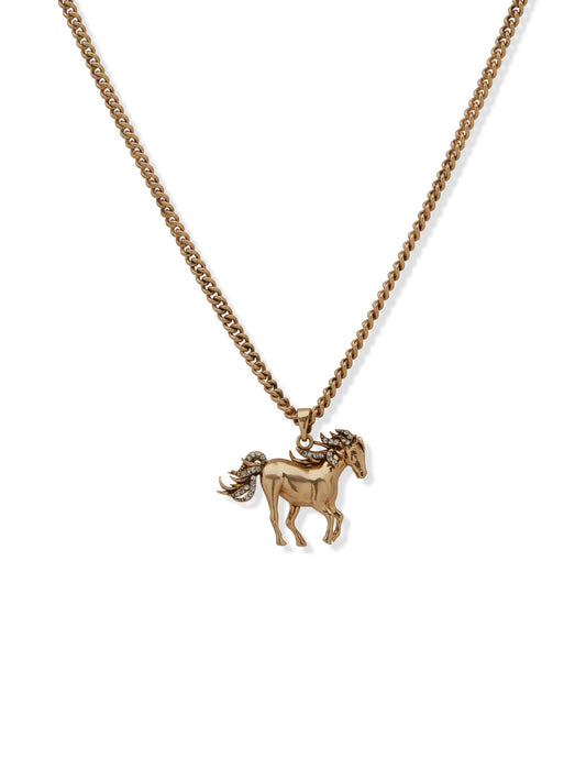 Lainey Wilson Horse Pendant Necklace 16IN - JEWELRY