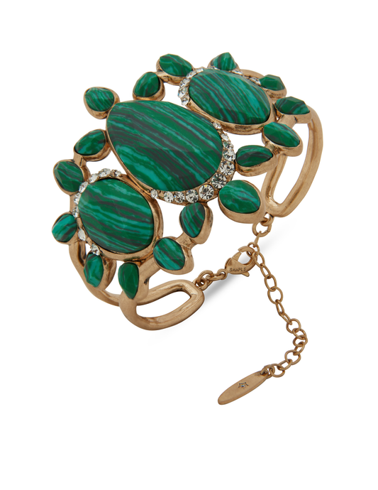 Lainey Wilson Stone Cluster Cuff Turquoise - BRACELETS