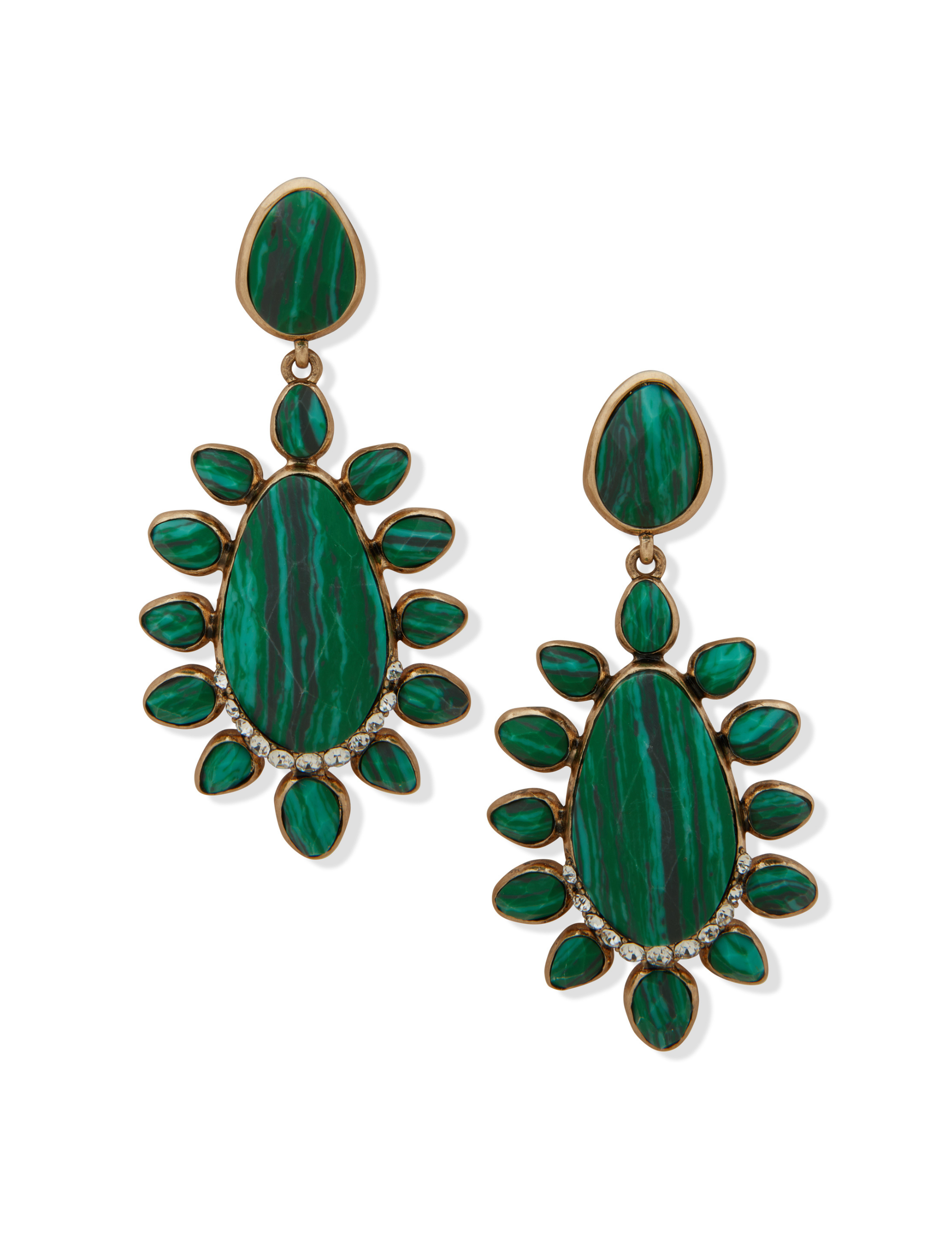 Lainey Wilson Stone Cluster Earrings Turquoise - EARRINGS