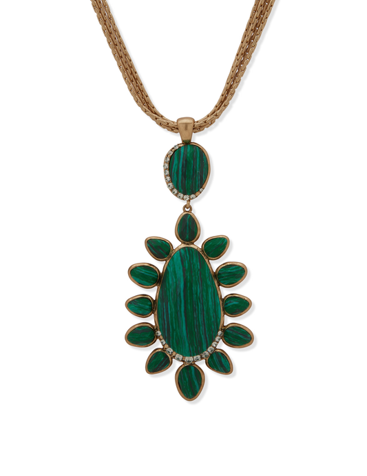 Lainey Wilson Stone Pendant Necklace Turquoise - NECKLACE