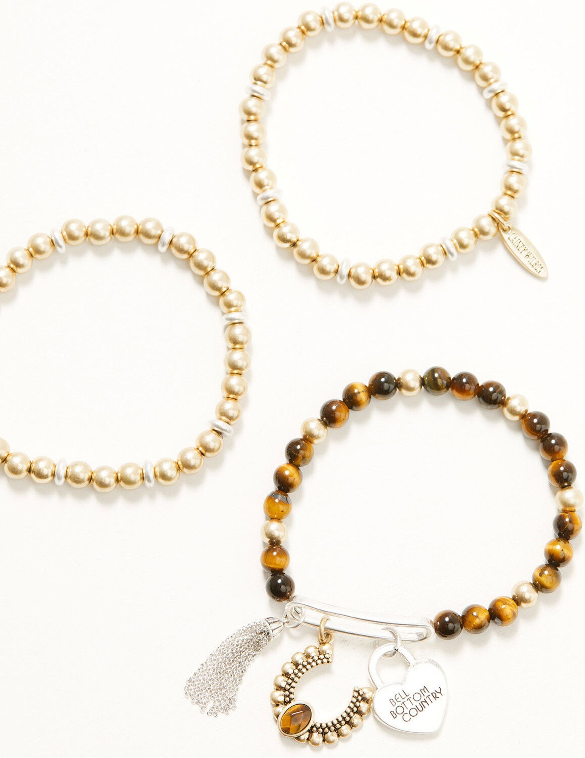Lainey Wilson Tin Beaded Charm Stretch Bracelet - BRACELETS