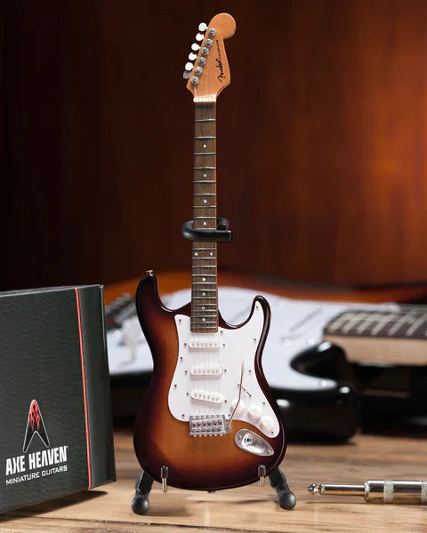 Miniature Fender™ Strat™ Classic Sunburst Model Guitar - SOUVENIRS