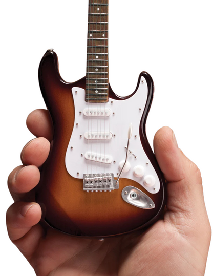 Miniature Fender™ Strat™ Classic Sunburst Model Guitar - SOUVENIRS