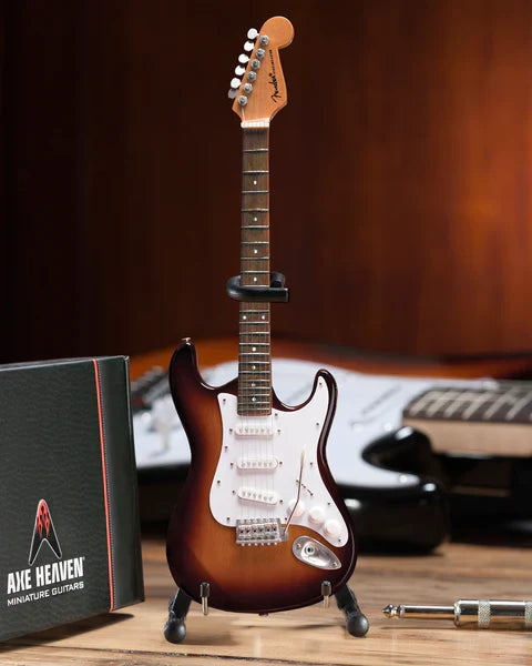 Miniature Fender™ Strat™ Classic Sunburst Model Guitar - SOUVENIRS
