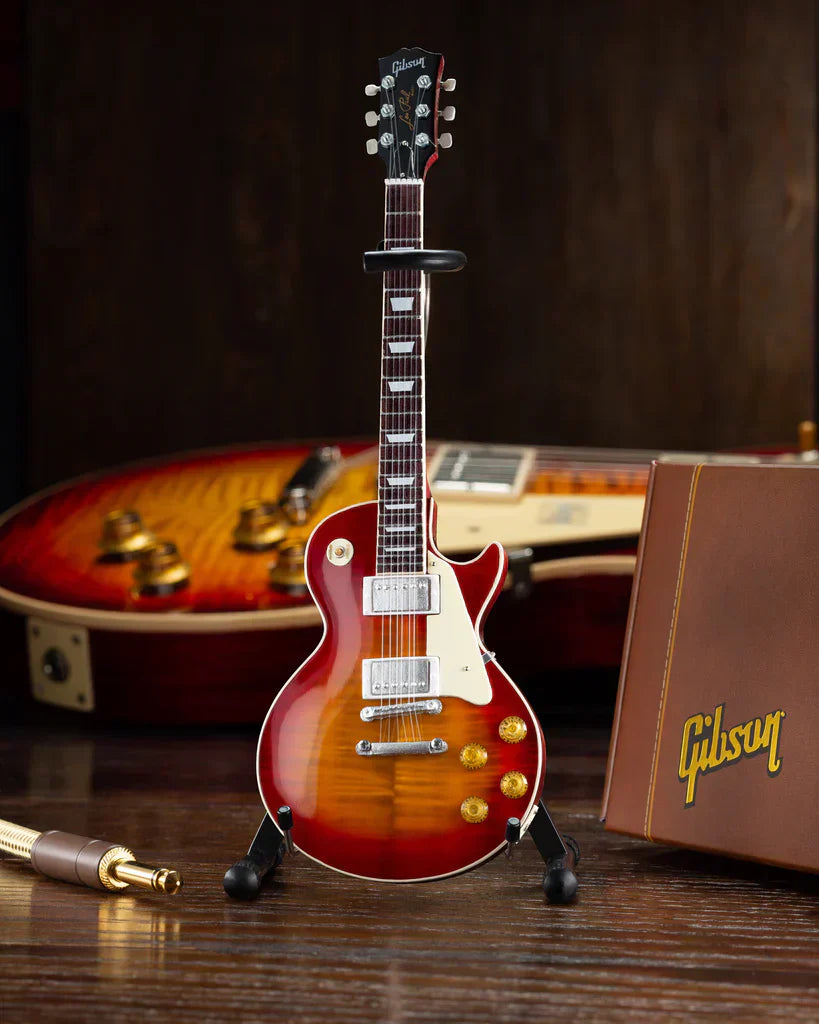 Miniature Gibson 1959 Les Paul Cherry Sunburst Model Guitar – OpryShop Miniature Gibson 1959 Les Paul Cherry Sunburst Model Guitar – OpryShop