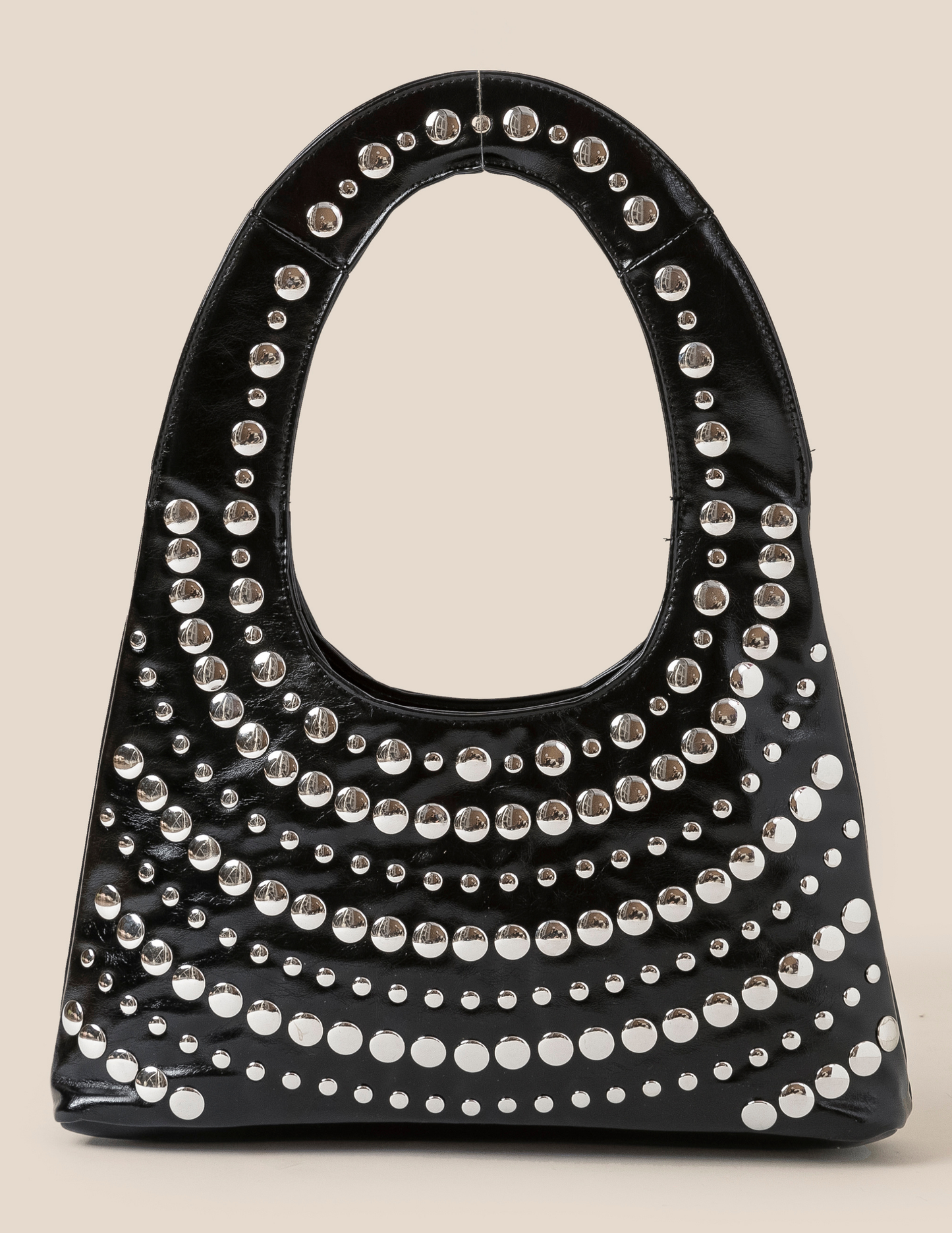 Multi Rivet Shoulder Bag - HANDBAGS