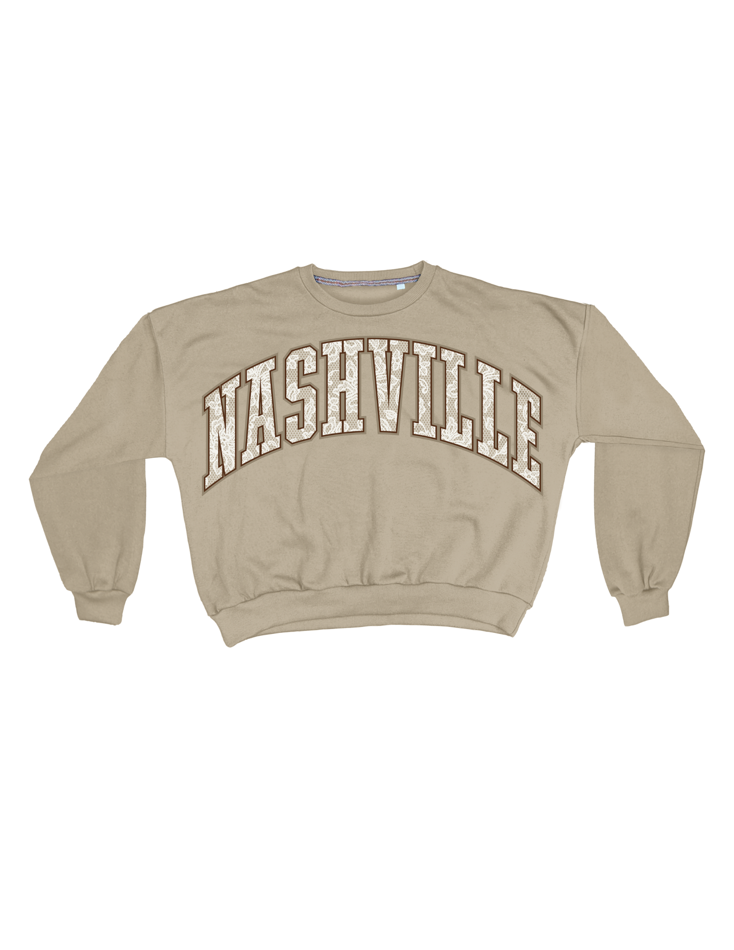 Nashville Classic Crew - TAN / SM - FLEECE