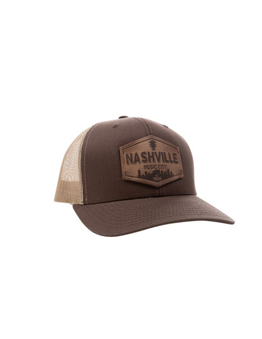 Nashville Leather Patch Cap - HATS