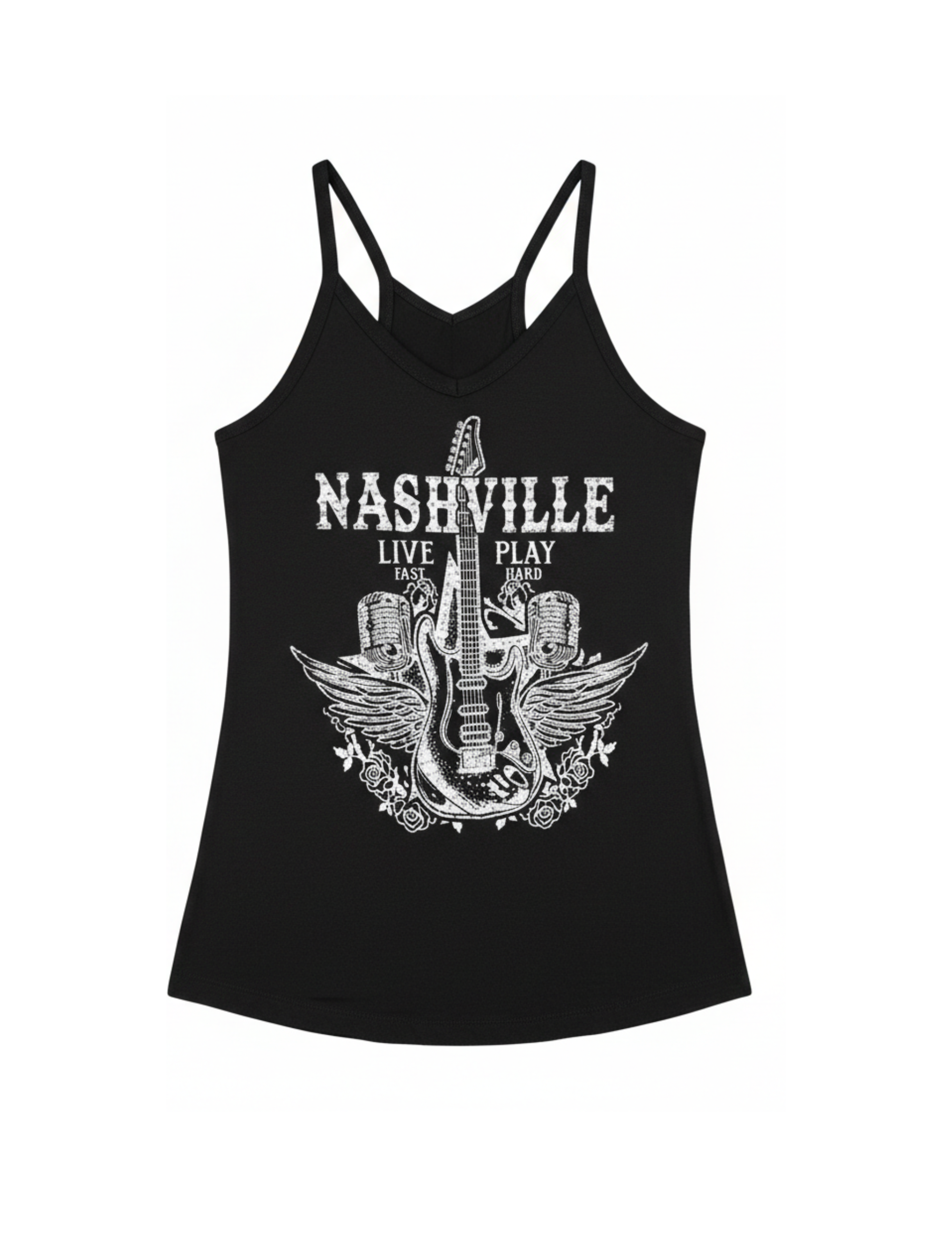 Nashville Live Fast Play Hard Tank - TANKS
