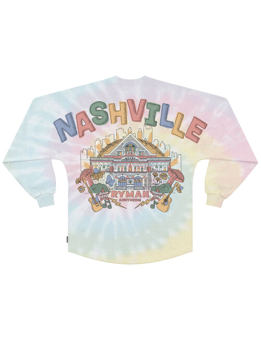 Nashville Ryman Tie Dye Spirit Jersey - L/S