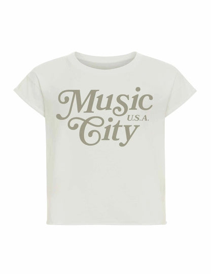 Nashville Women’s Music City USA Crop Tee - CROPS