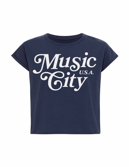 Nashville Women’s Music City USA Crop Tee - CROPS