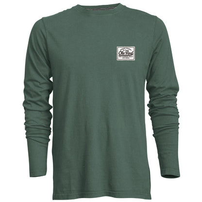 Ole Red 100 Proof Faux Suede Label Long-Sleeve T-Shirt - L/S