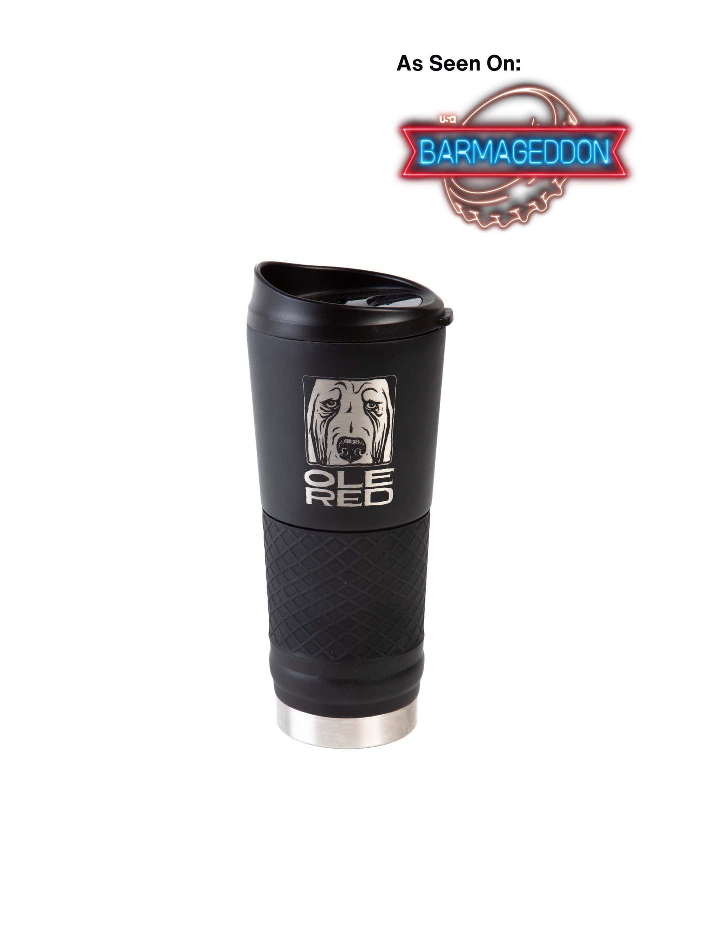 Ole Red 24oz Black Logo Engraved Tumbler - DRINKWARE