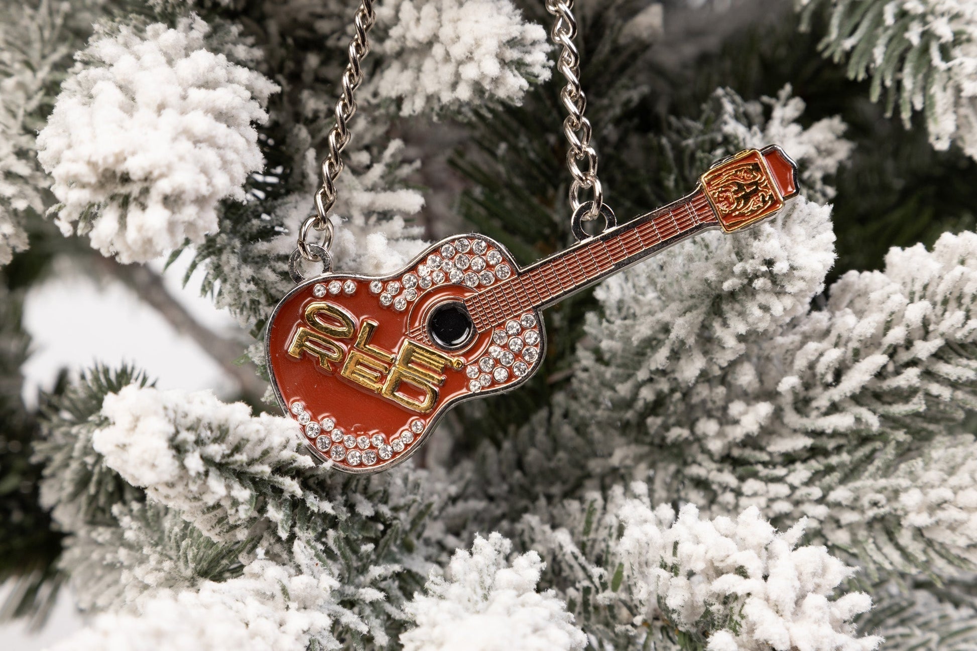 Ole Red Bling Guitar Ornament - ORNAMENTS