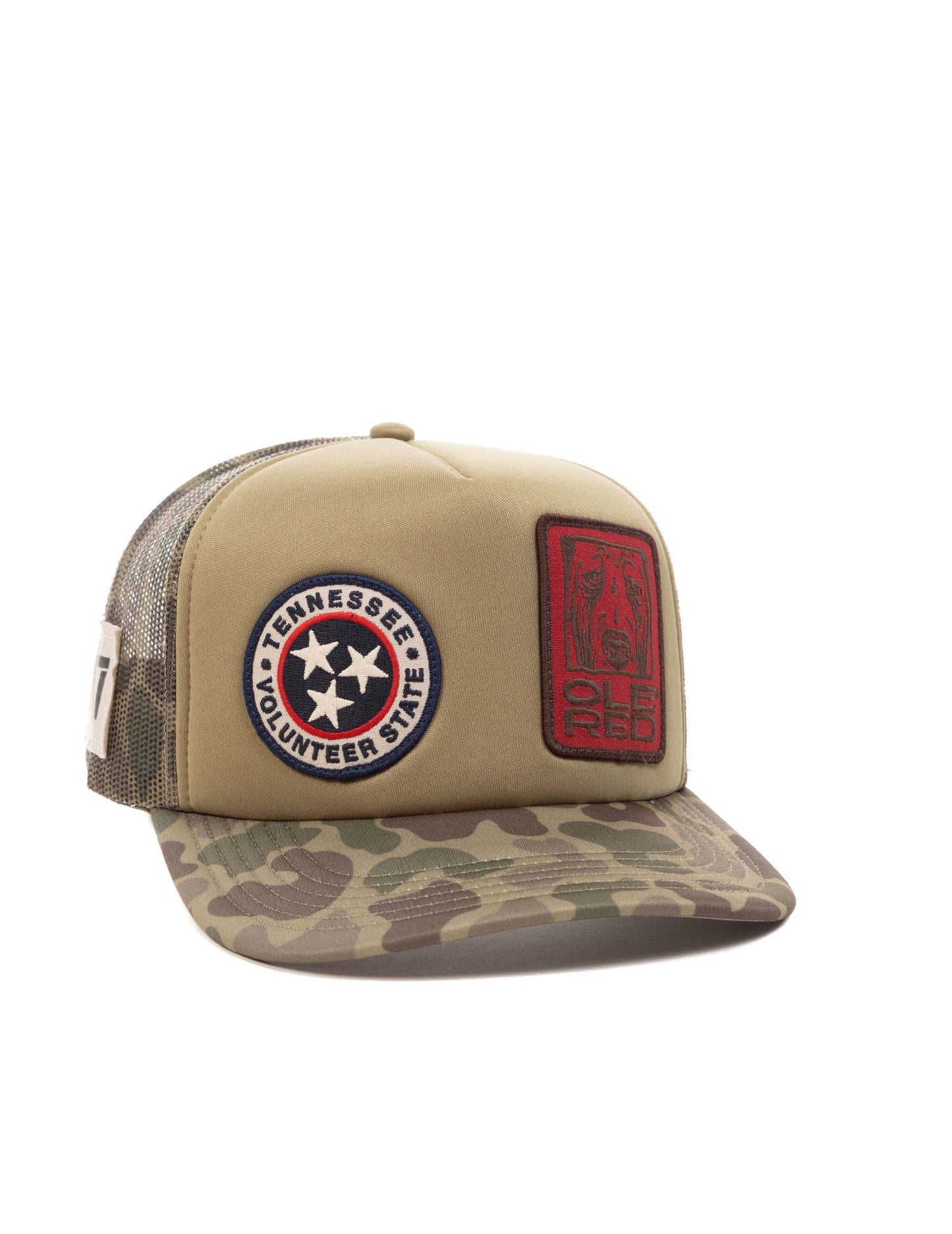 Ole Red Camo Tri-Star Foam Trucker Hat - HATS