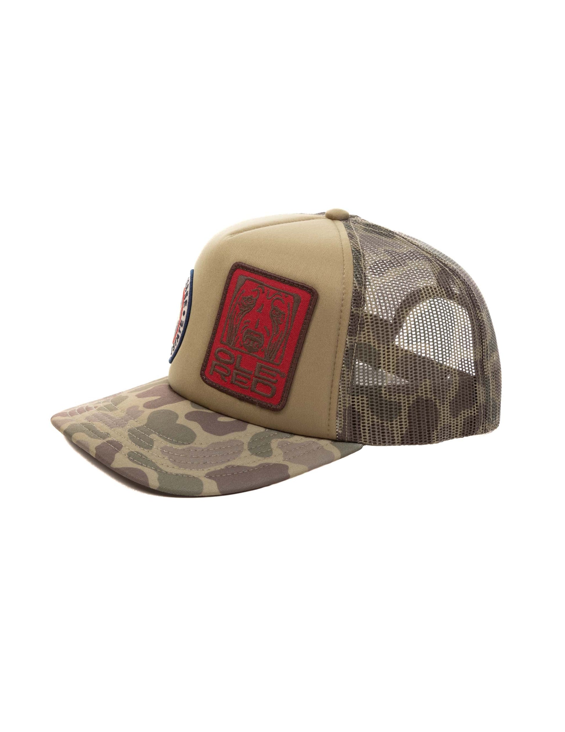 Ole Red Camo Tri-Star Foam Trucker Hat - HATS