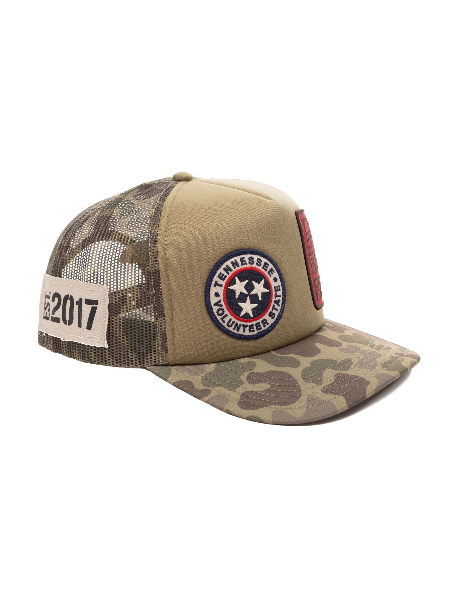 Ole Red Camo Tri-Star Foam Trucker Hat - HATS