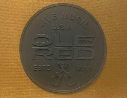 Ole Red Crossed Guitar Silicone Patch Hat - HATS
