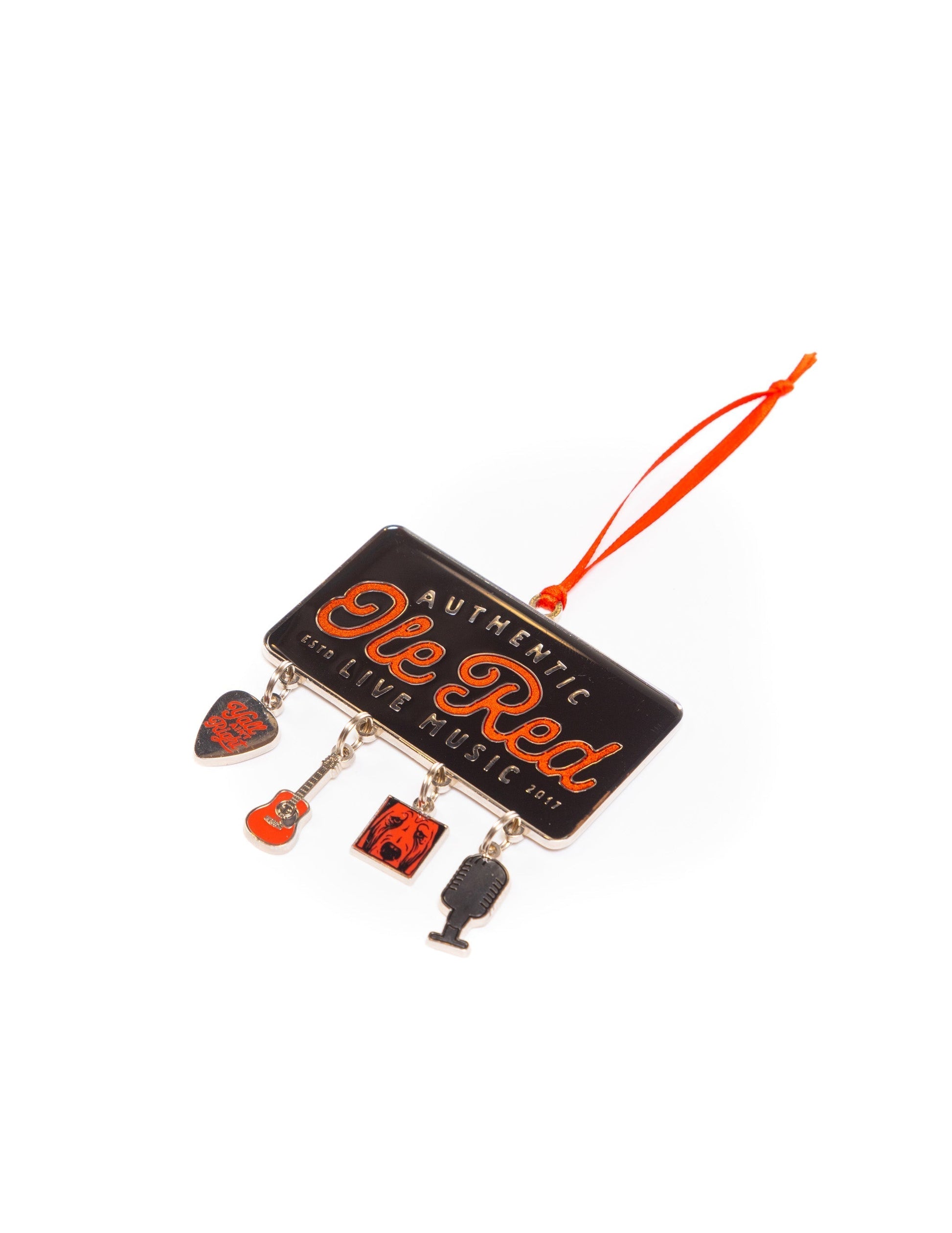 Ole Red Dangling Charm Ornament - ORNAMENTS