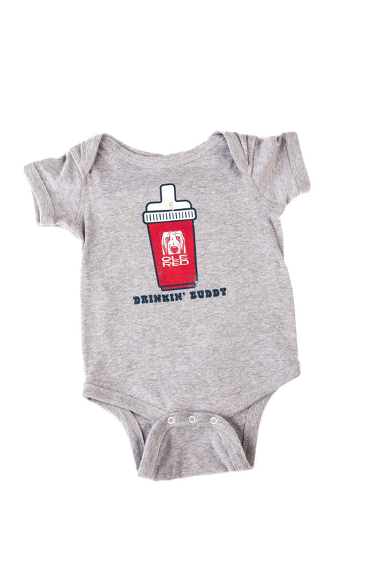 Ole Red Drinkin Buddy Onesie - HEATHER / 6M - KIDS APPAREL