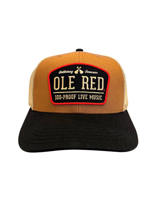 Ole Red Gatlinburg 100 Proof Live Music Tri-Color Hat - HATS