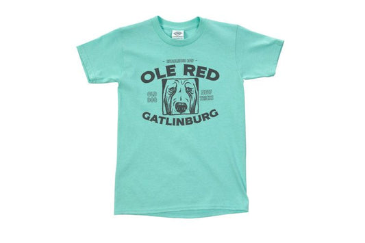 Ole Red Gatlinburg Logo Girls Youth T-Shirt - BLUE / SM - KIDS APPAREL