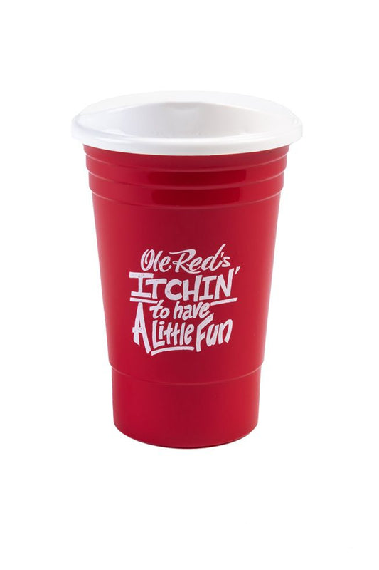 Ole Red Itchin Party Cup With Lid - DRINKWARE