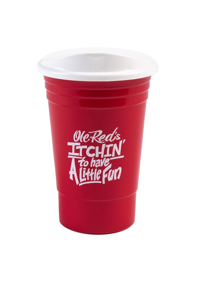 Ole Red Itchin Party Cup With Lid - DRINKWARE
