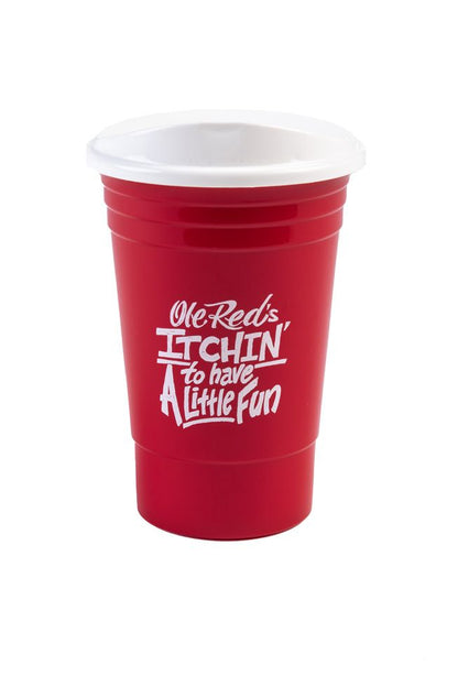 Ole Red Itchin Party Cup With Lid - DRINKWARE