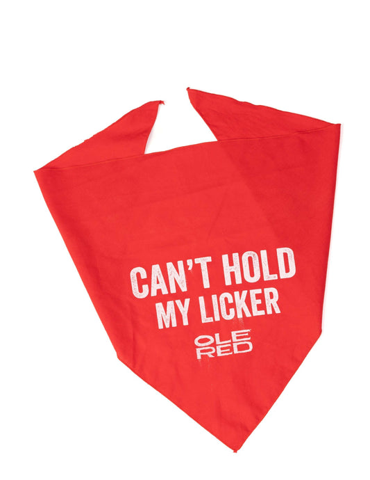 Ole Red Large Dog Bandana - Can’t Hold My Licker - PET SUPPLIES