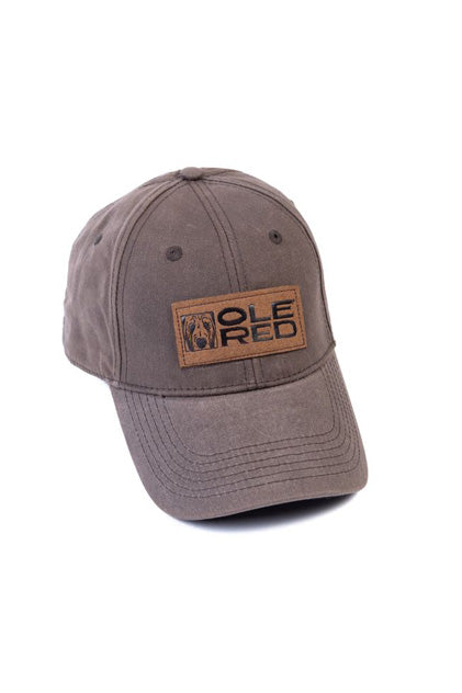 Ole Red Leather Patch Duck Cloth Cap Default Title