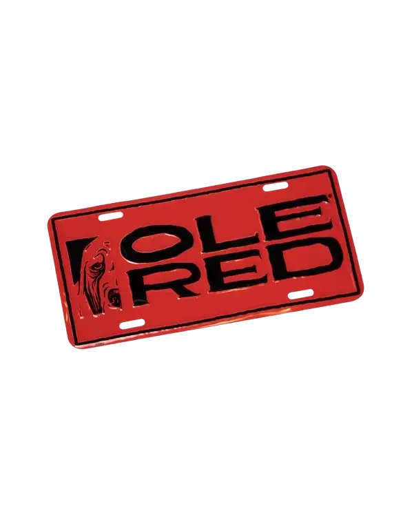 Ole Red Logo License Plate - AUTO