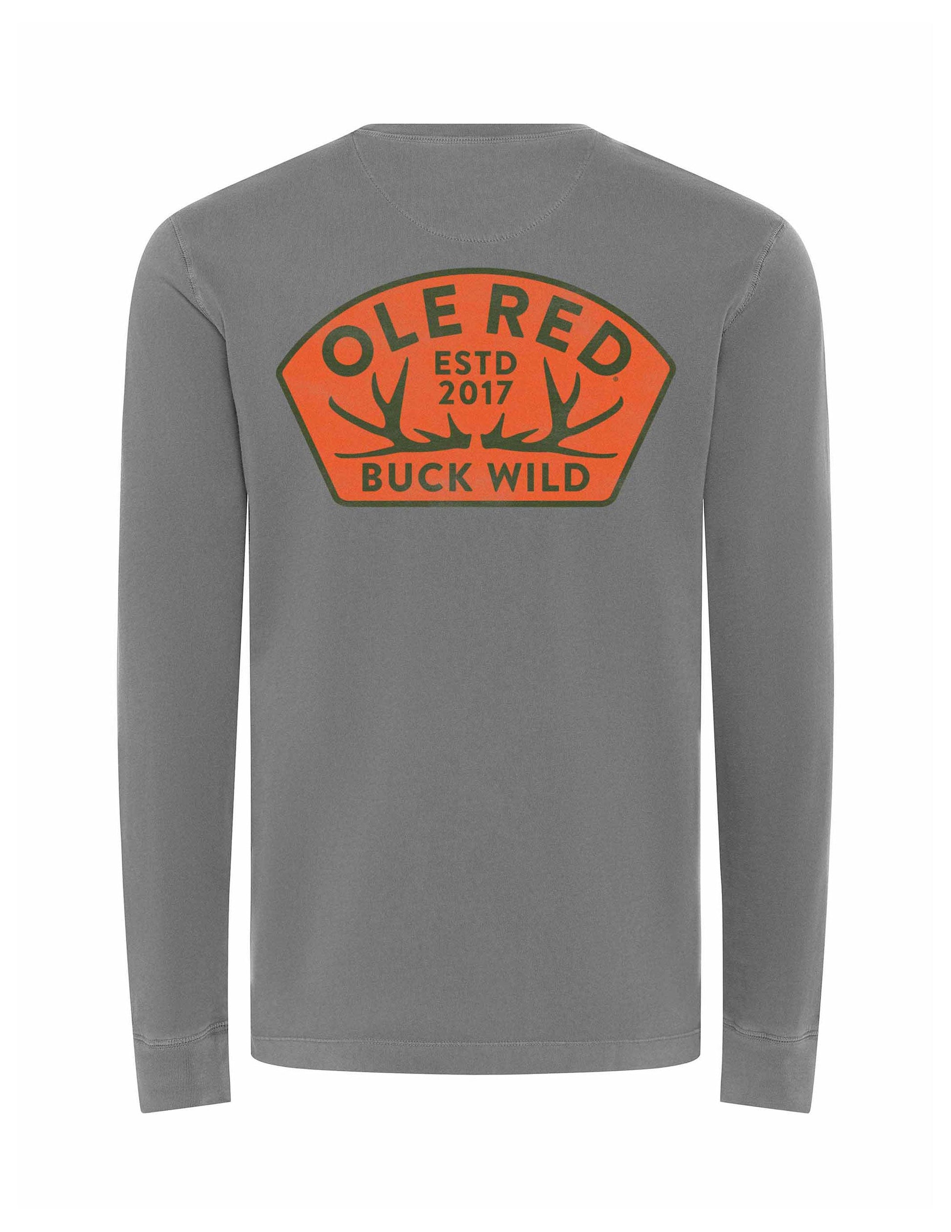 Ole Red Long Sleeve Buck Wild Tee - CREWS