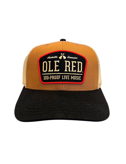 Ole Red Nashville 100 Proof Live Music Tri-Color Hat - HATS