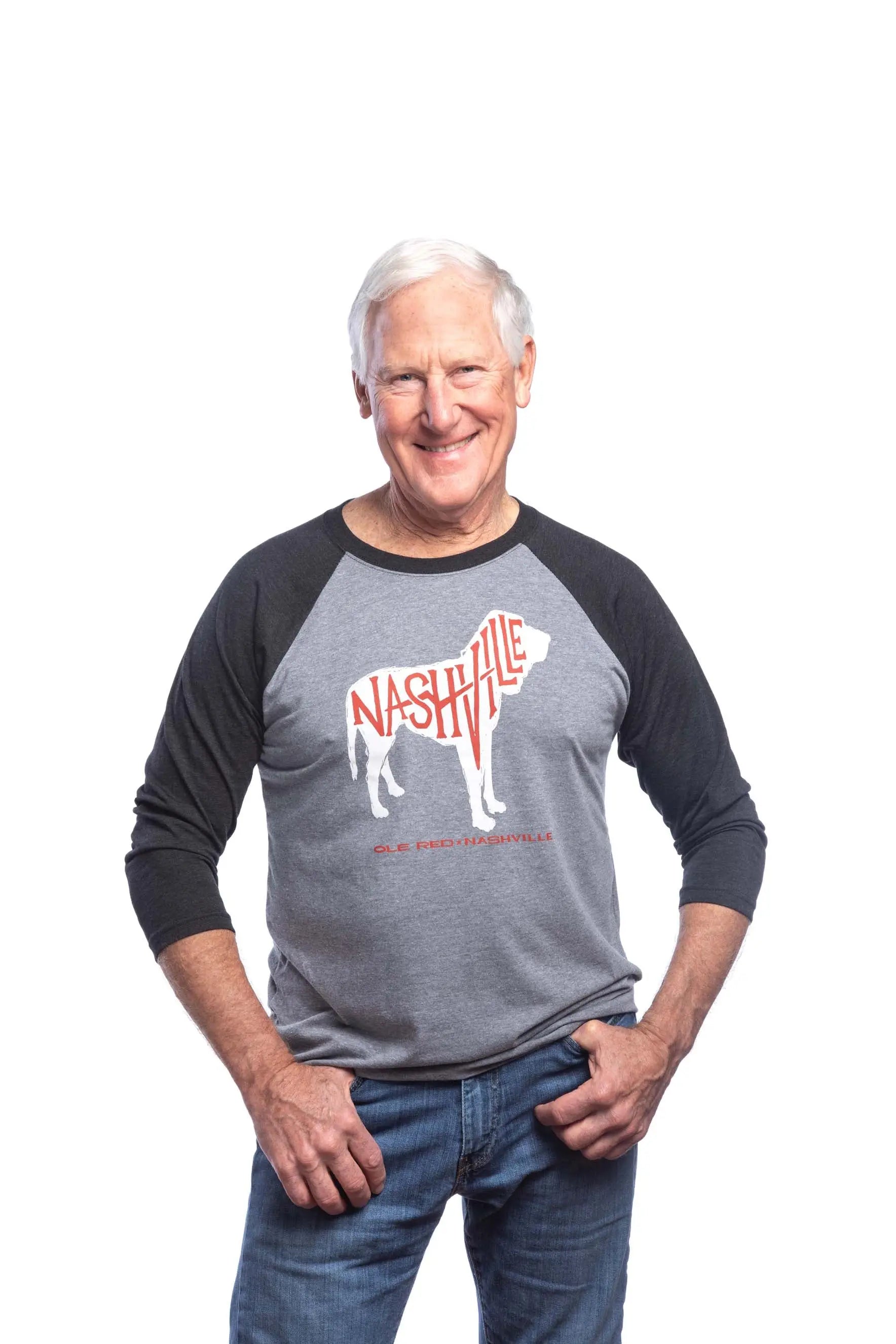 Ole Red Nashville Dog Raglan - L/S