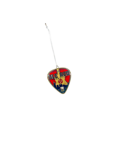 Ole Red Nashville Guitar Pick Stained Glass Ornament - ORNAMENTS