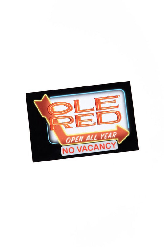 Ole Red Nashville No Vacancy Postcard - SOUVENIRS