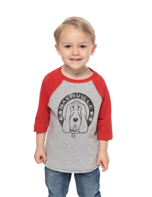 Ole Red Nashville Toddler Dog Raglan - 2T - KIDS APPAREL
