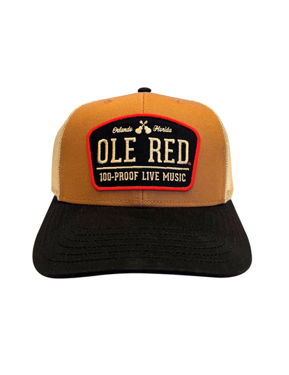 Ole Red Orlando 100 Proof Live Music Tri-Color Hat - HATS