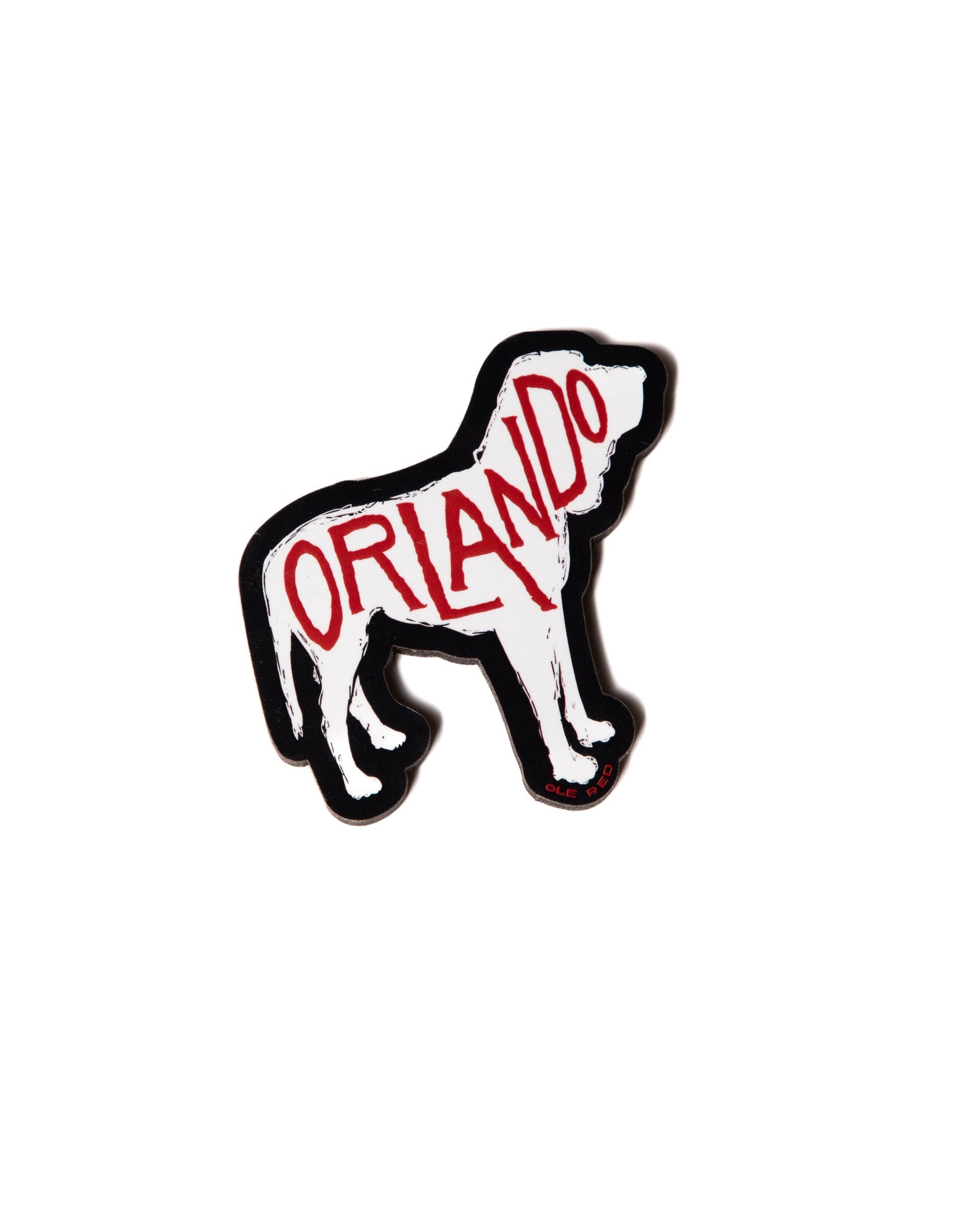 Ole Red Orlando Dog Silhouette Magnet - SOUVENIRS