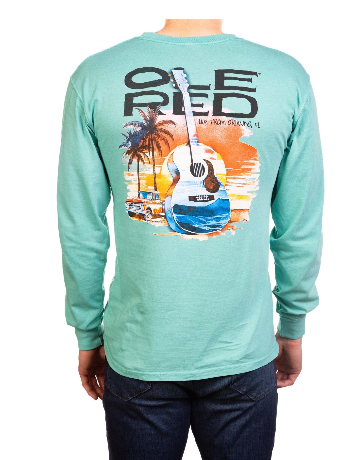Ole Red Orlando Sunset Guitar Long Sleeve Shirt - L/S