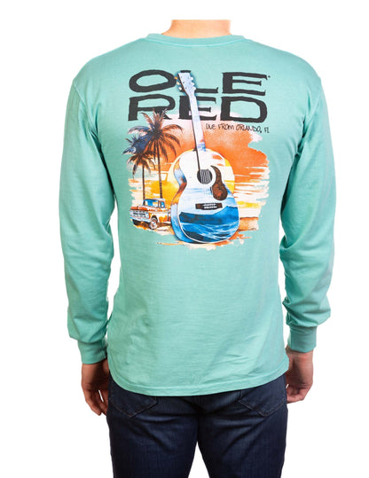 Ole Red Orlando Sunset Guitar Long Sleeve Shirt - L/S